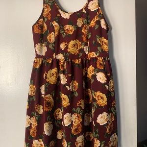 Floral mid length dress